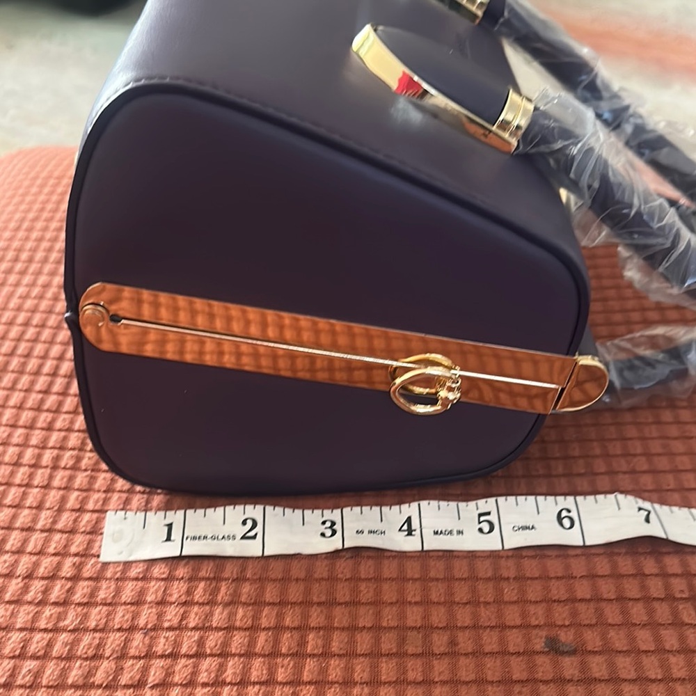 Bagco Purple Women's Handbag - Picture 7 of 10